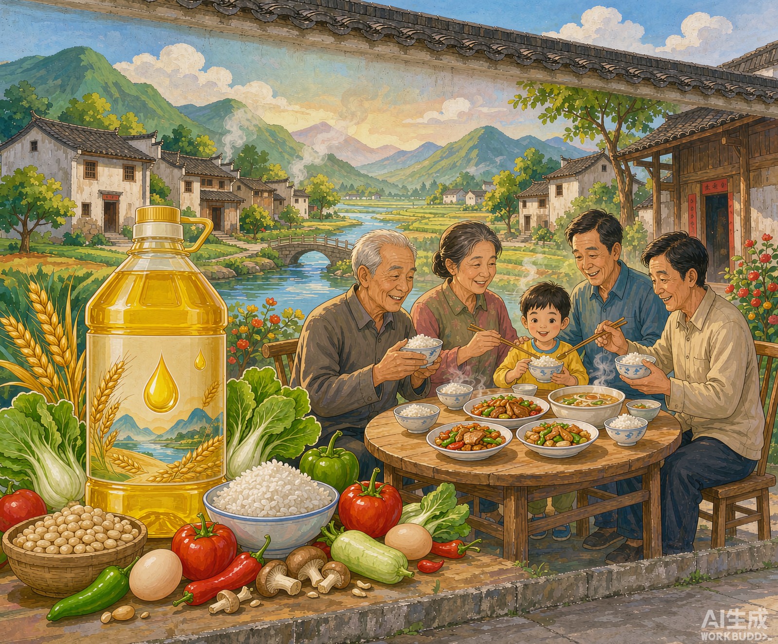 2019年：金龙鱼湖南省"一镇一画"项目启动